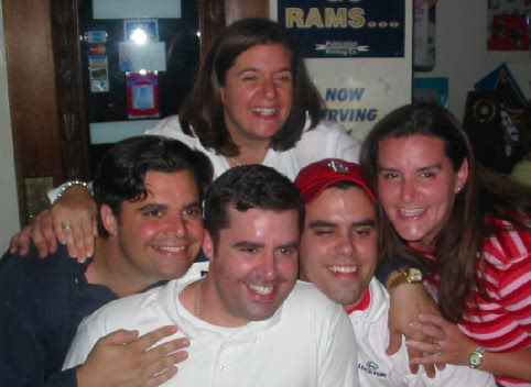The Sage Siblings at Carson's kareoke bar for Micah's 21st B-day